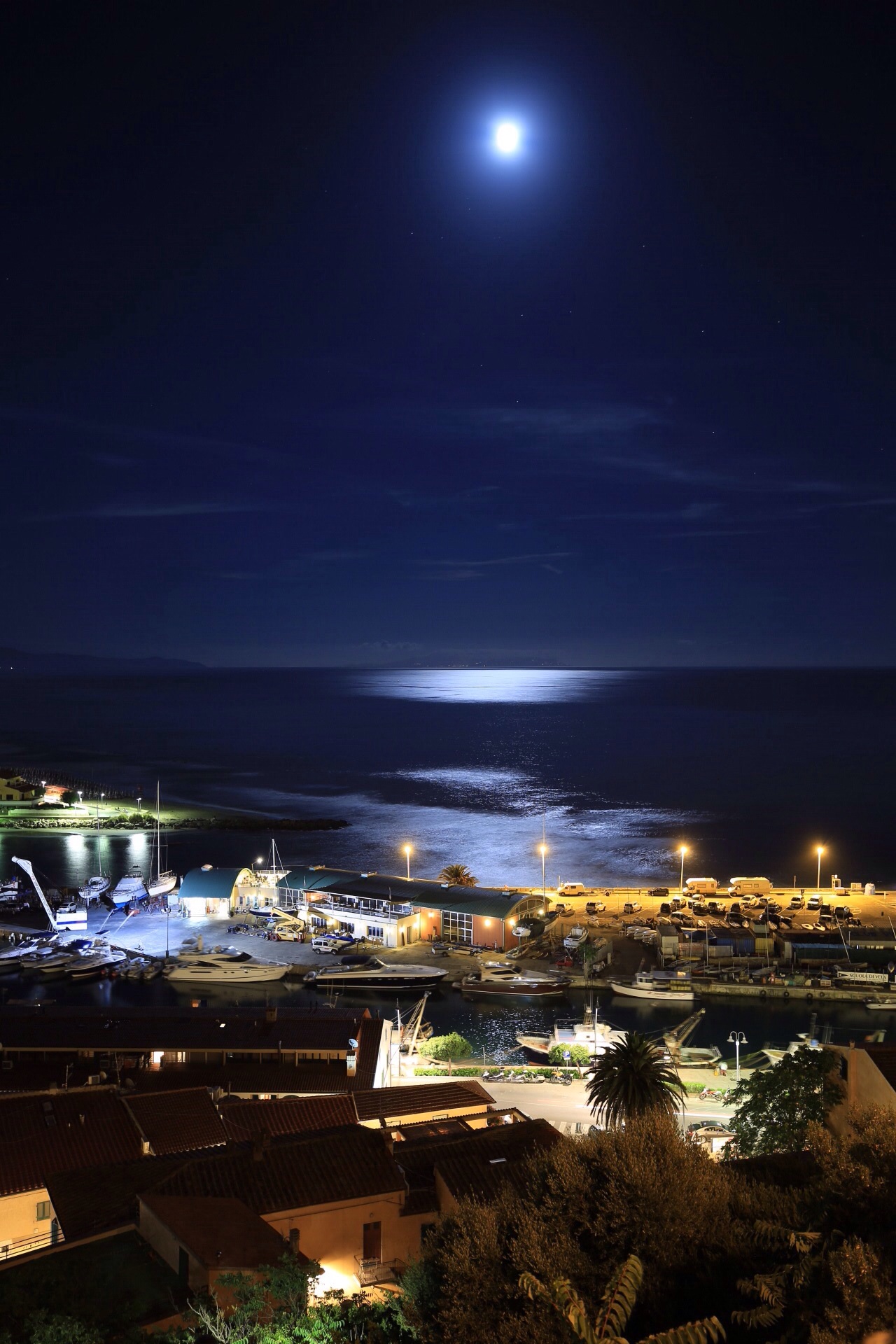 Reflections of a full moon