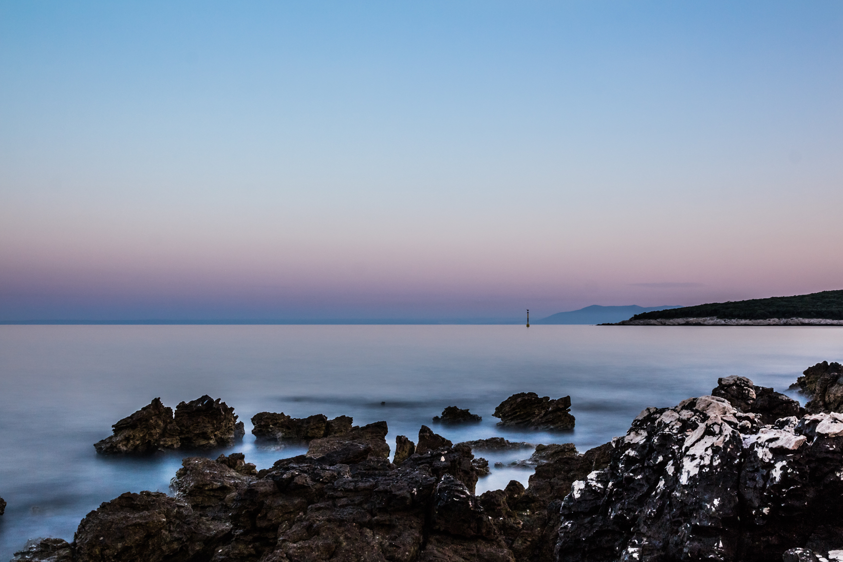 The first light of the morning Cres Island