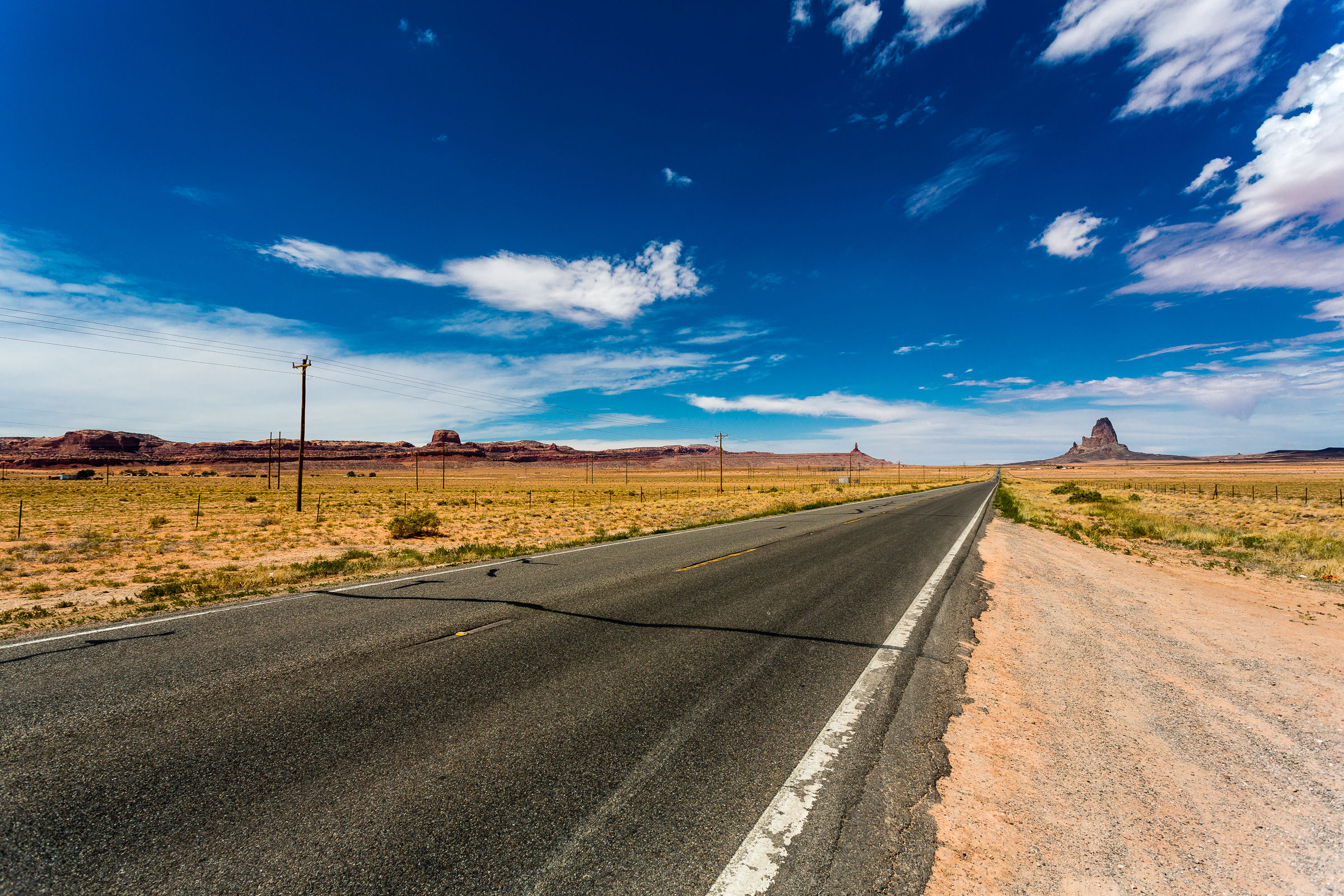 On the way to the Monument Valley
