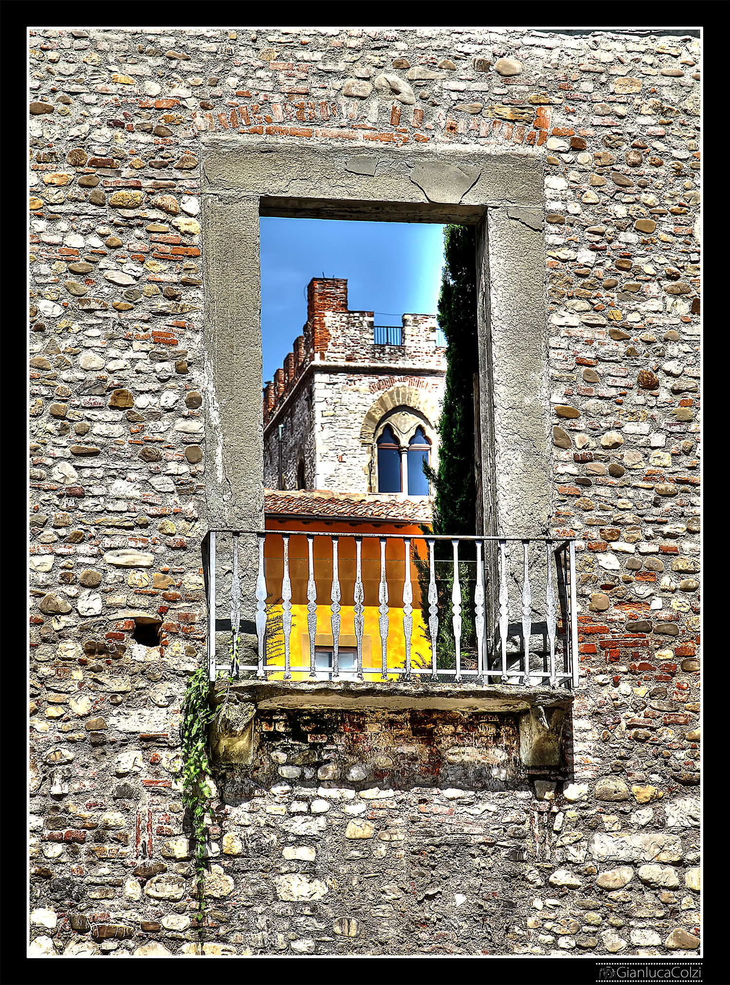 Frame with balcony ..