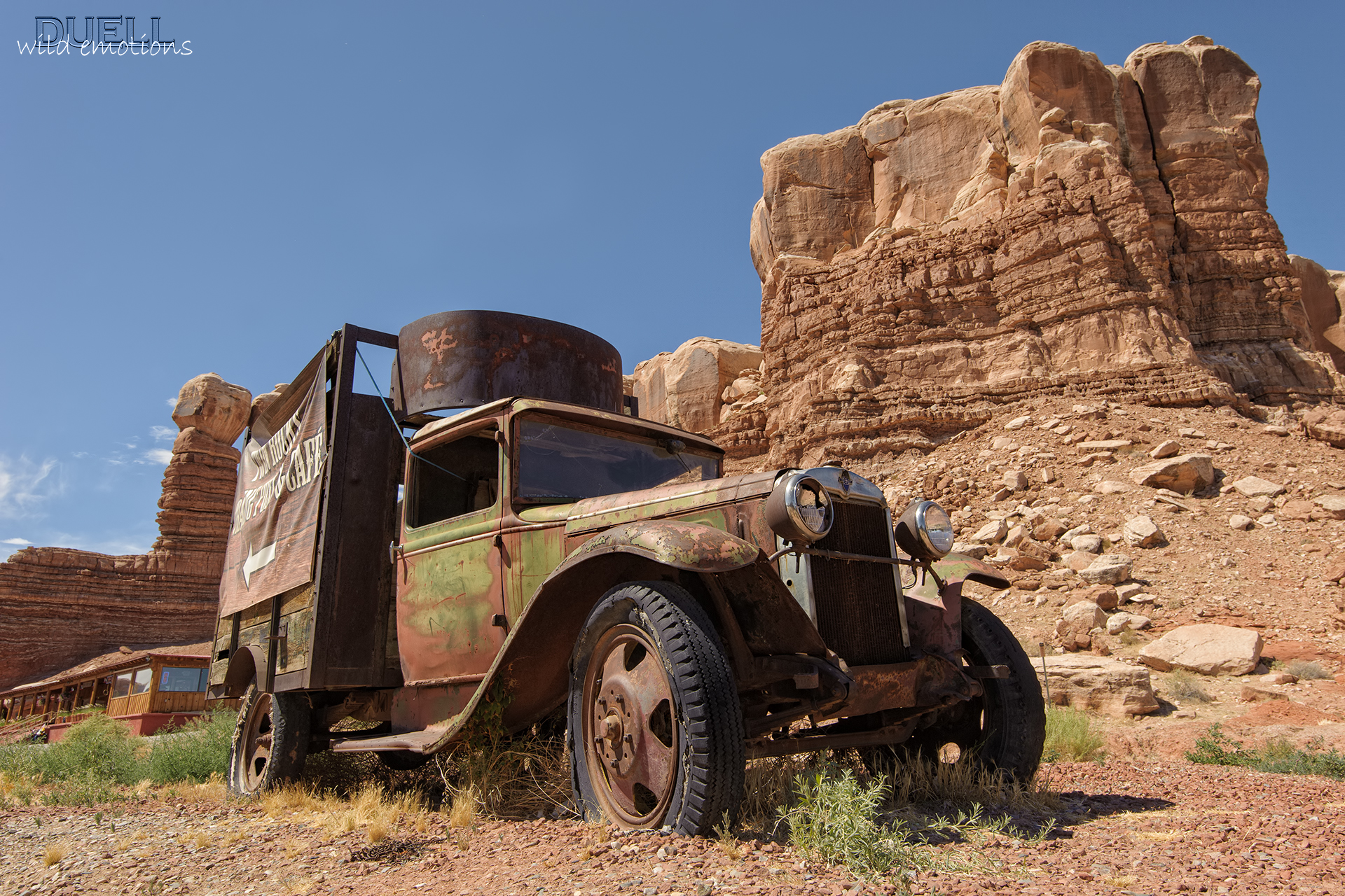 forced stop at twin rocks cafe '