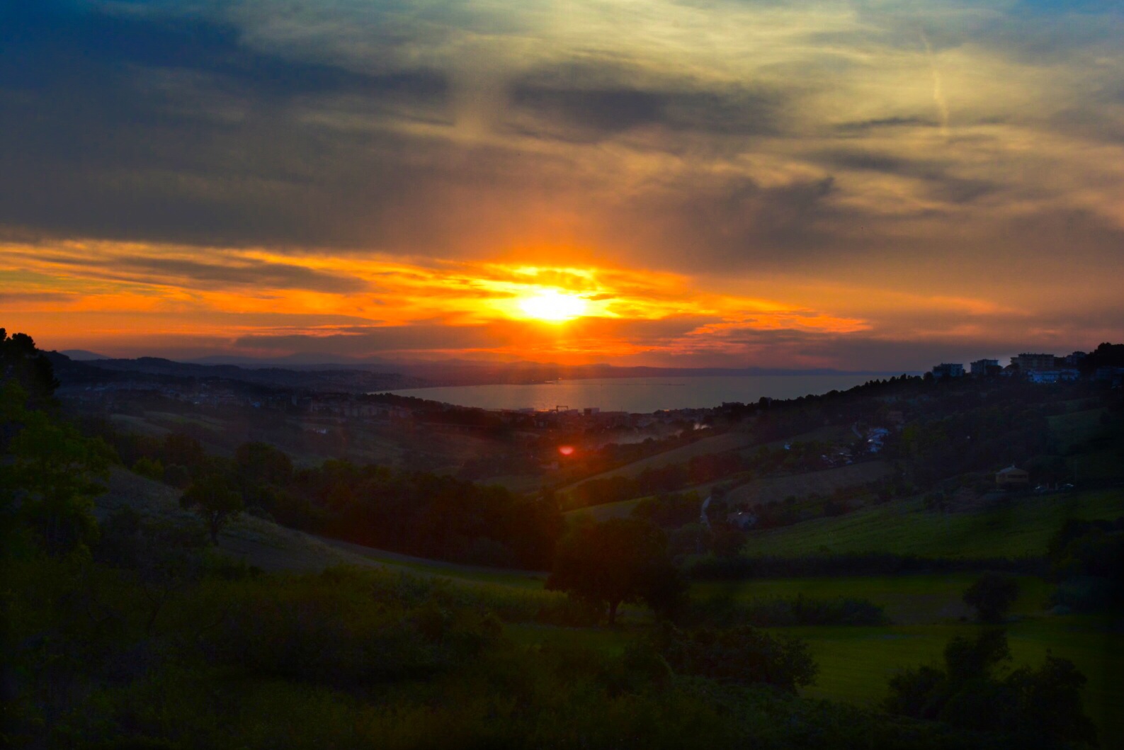 Ancona - Sunset on the sea.