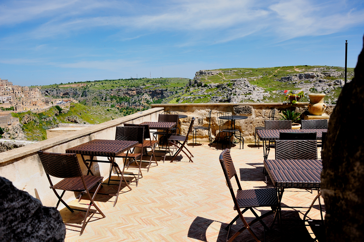 Matera, dal terrazzo del residence Belvedere