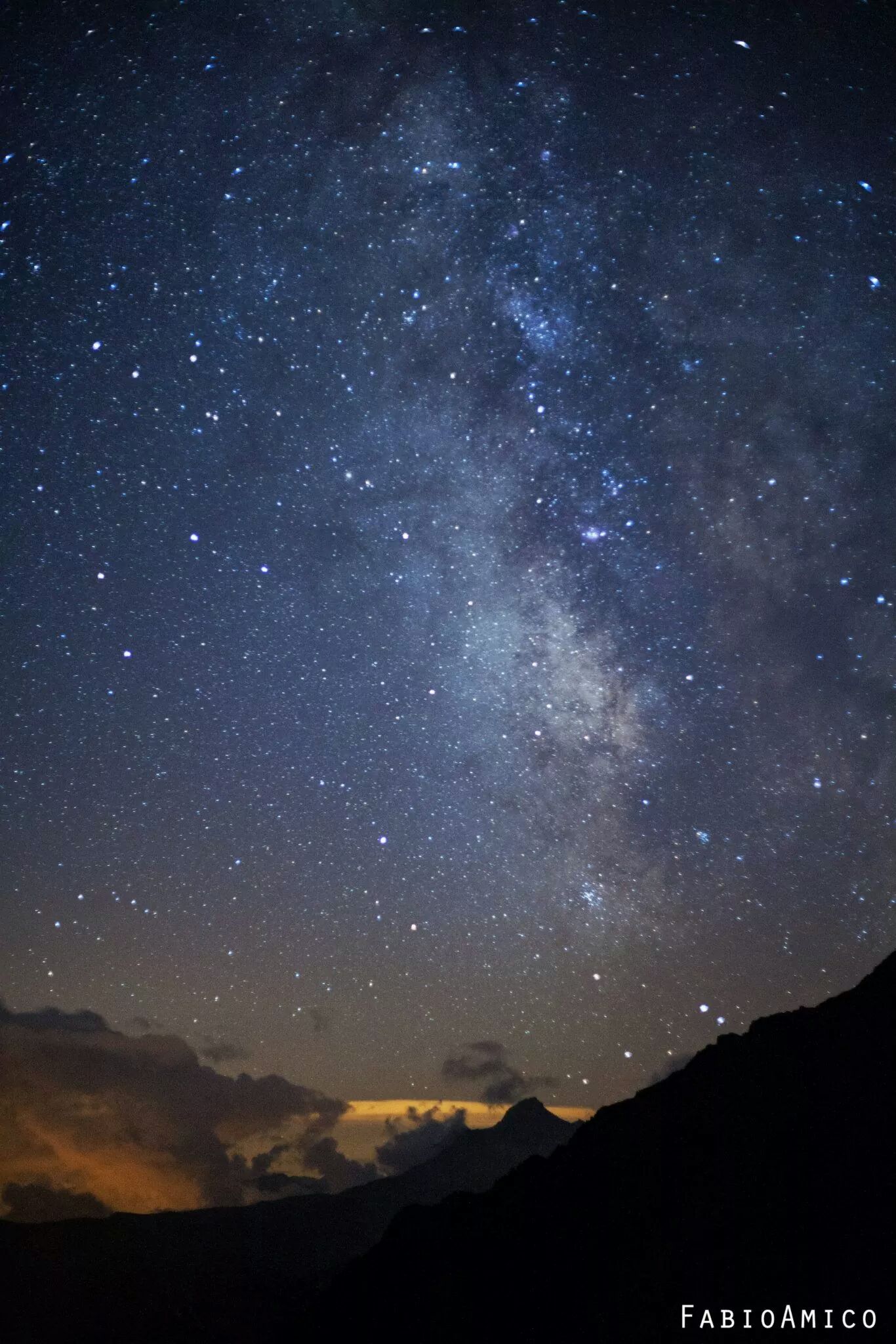 via lattea vista dal Monviso