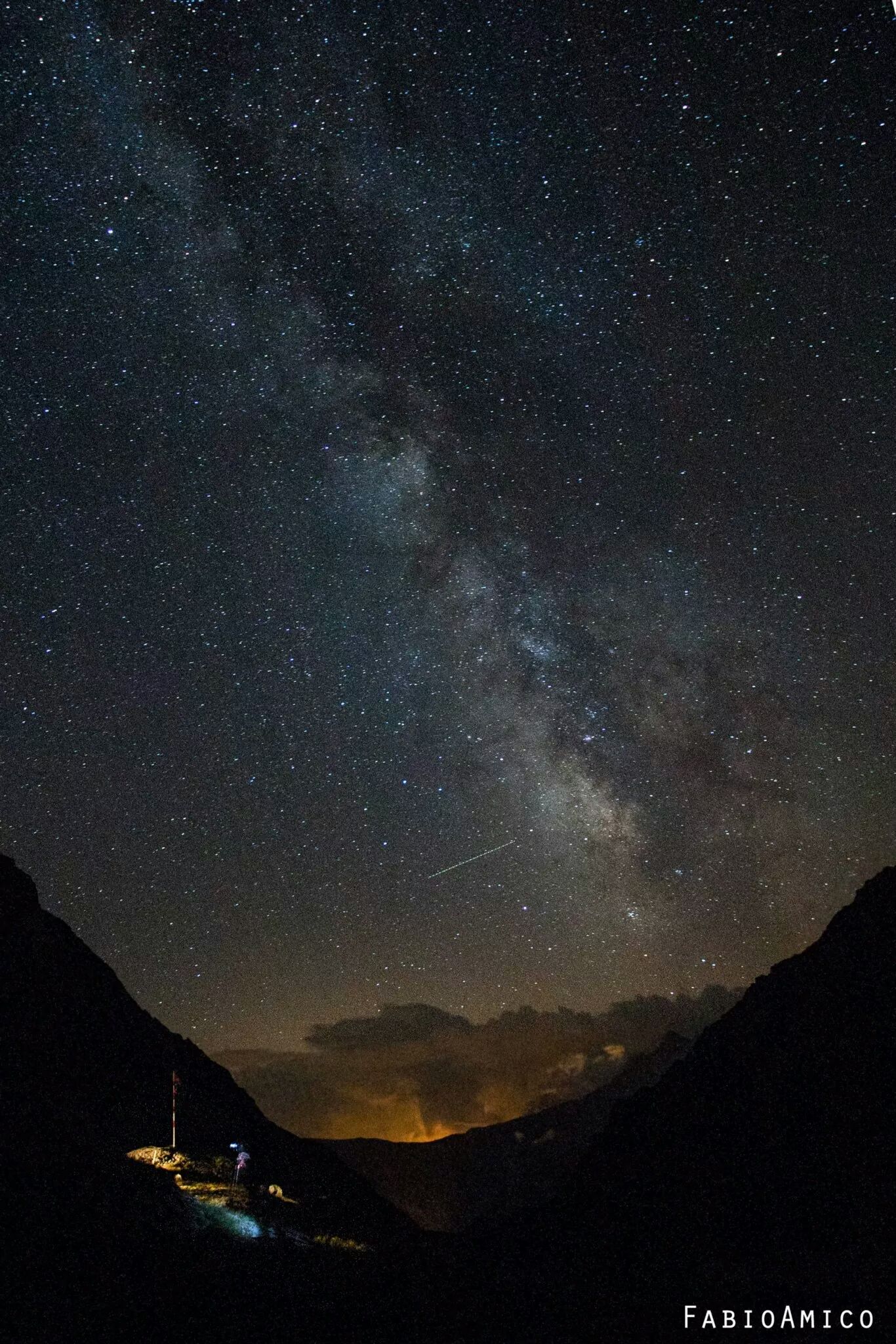 via lattea vista dal Monviso