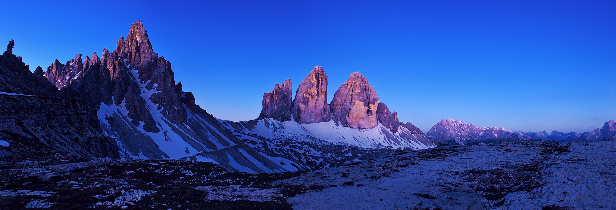 Before Sunshine in the Tre Cimme