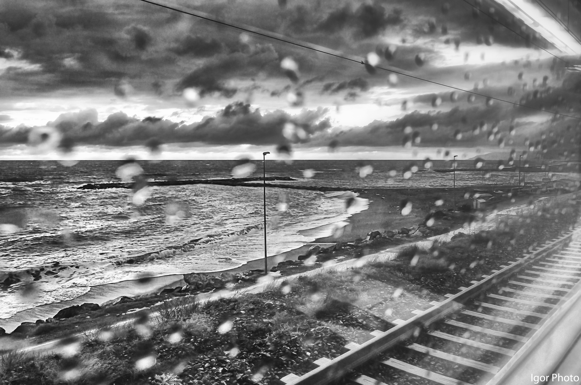 Dal finestrino del treno