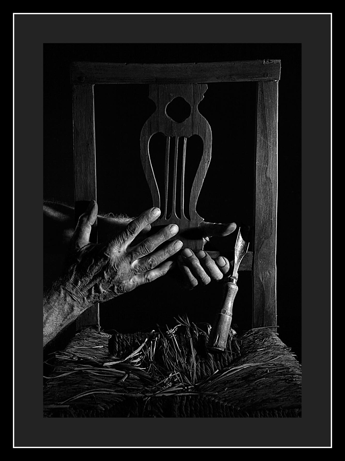 The mender of chairs (detail)