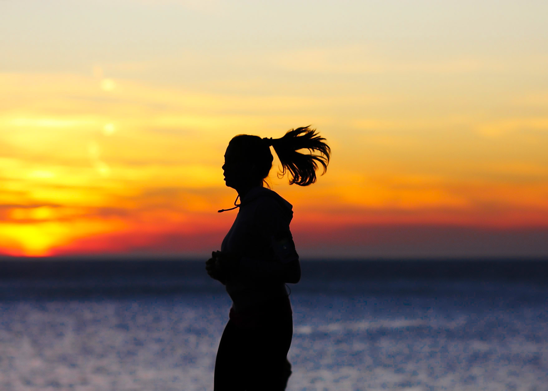 Running at Sunset