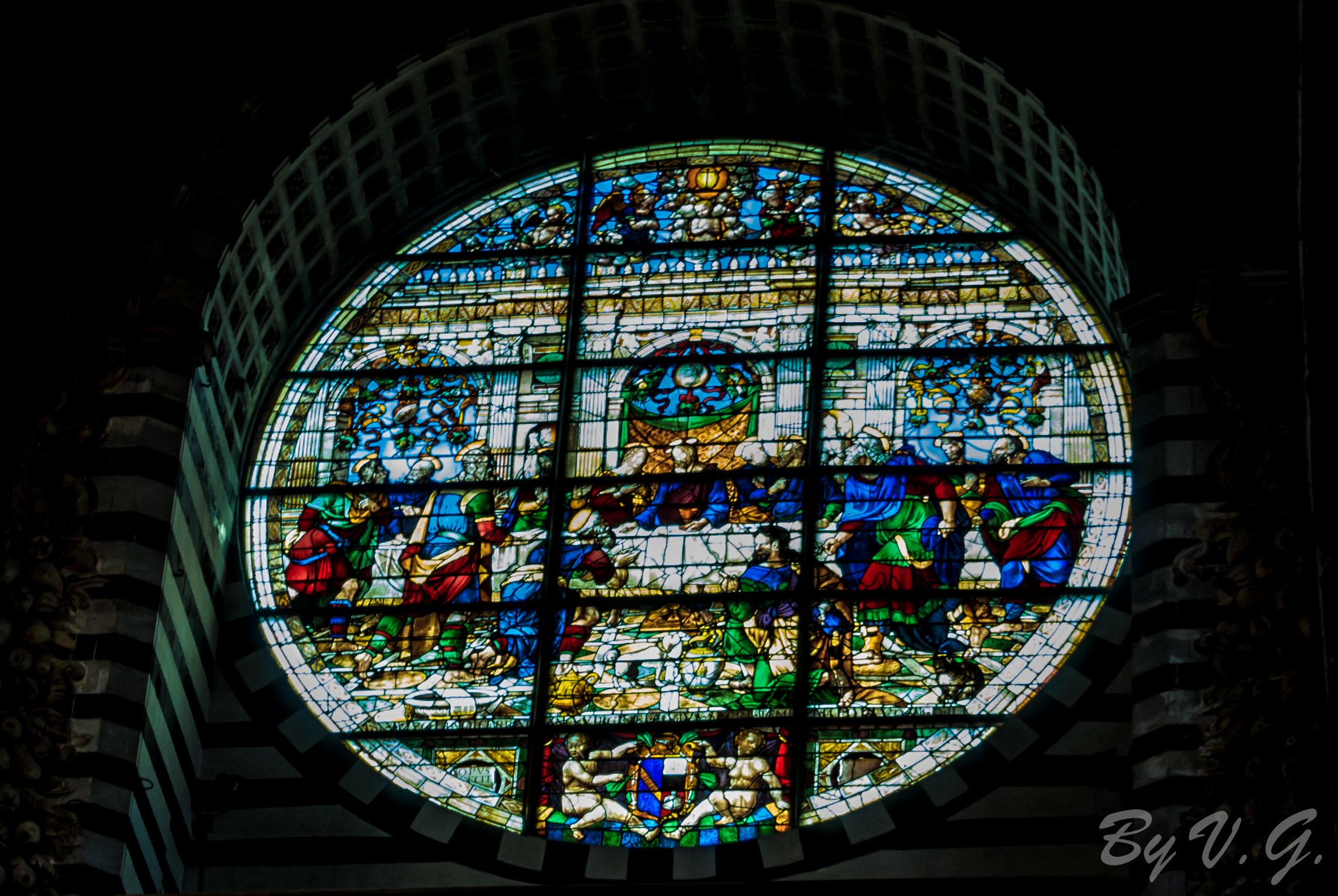 rosone interno cattedrale siena