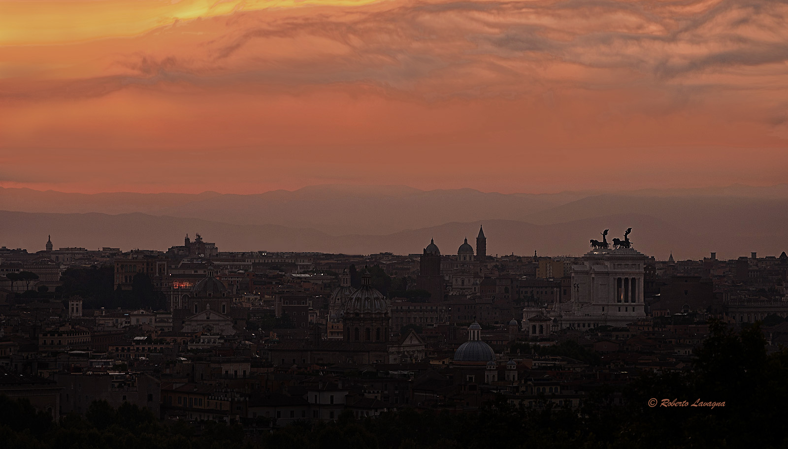 Sunset at the Pincio