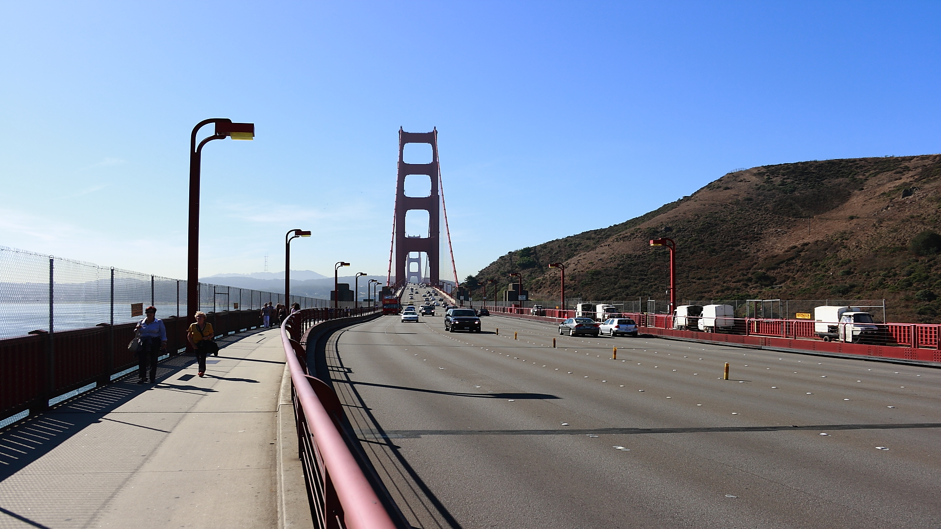 Traffic on the Golden Gate
