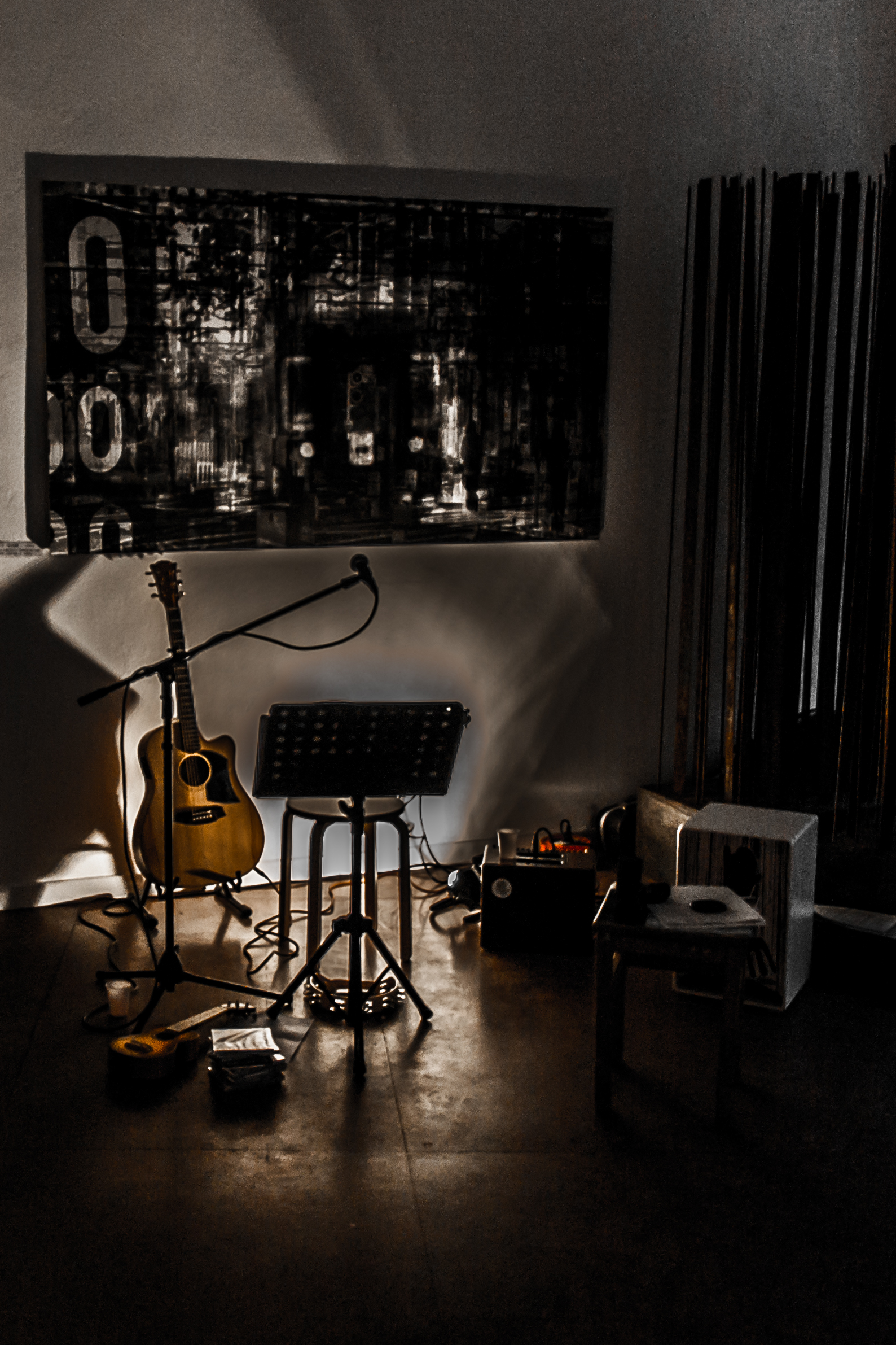 Luci e ombre prima del concerto