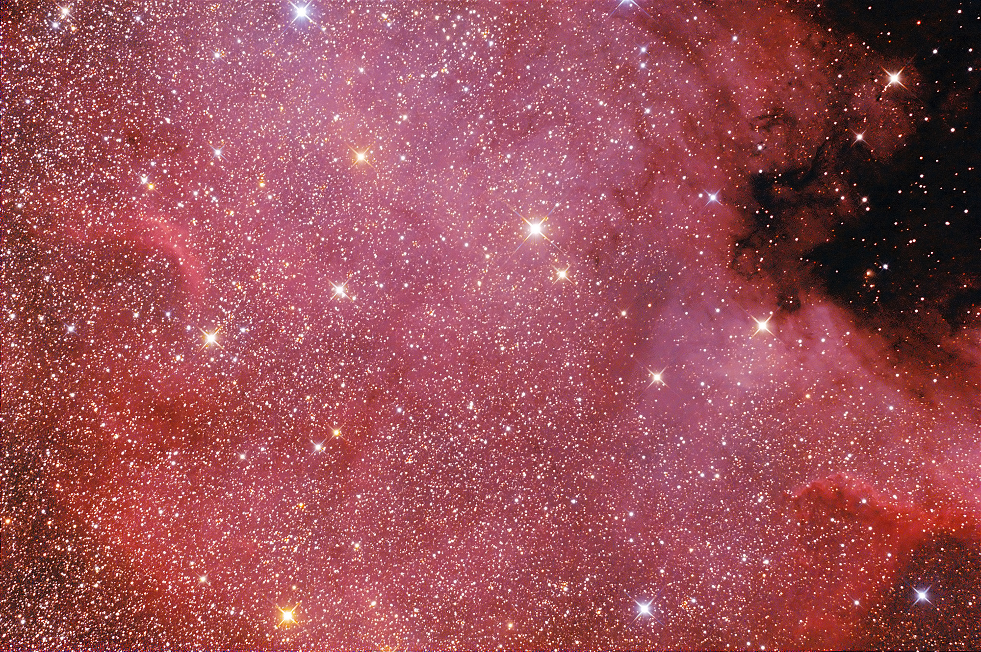 Dentro la nebulosa Nord America (ngc 7000)