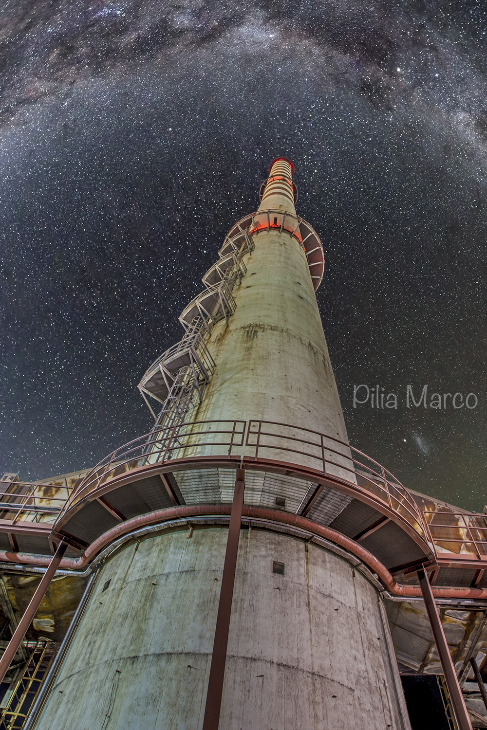 Chimney Thermal Power Station No. Piombino