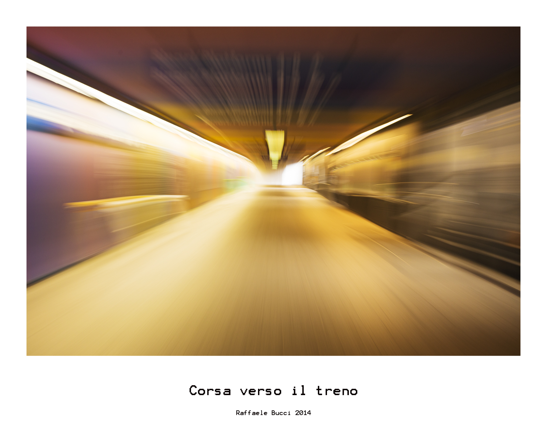 Corsa verso il treno